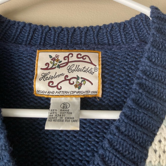 Vintage Heirloom Collectables Printed Sweater Girl’s XL - Picture 6 of 6